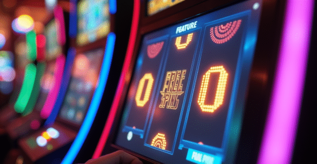 Seorang pemain slot online yang bersemangat membeli fitur Free Spin